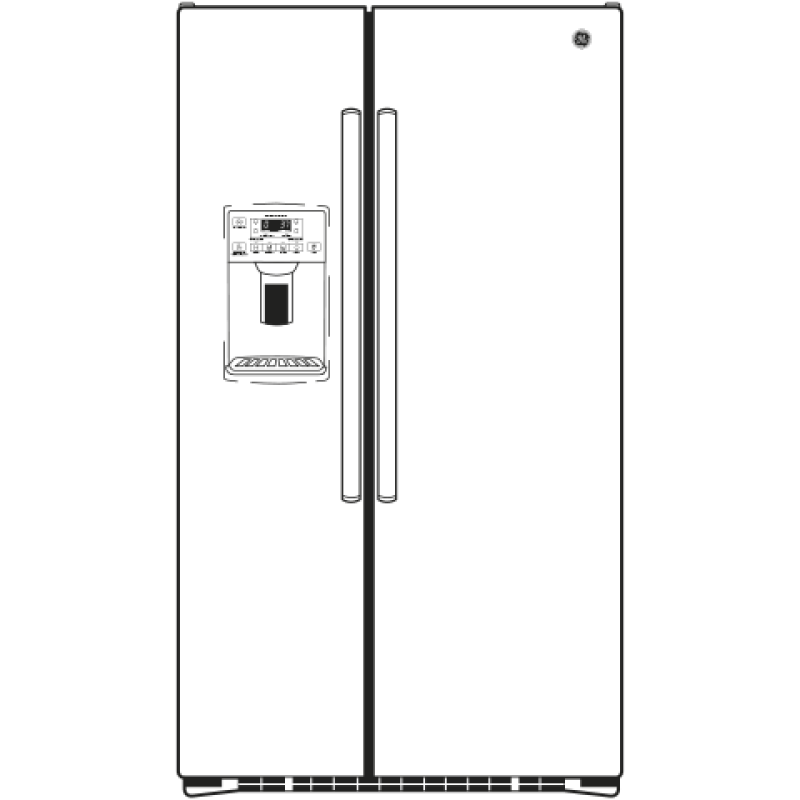 21.9 Cu. Ft. Counter-Depth Side-By-Side Refrigerator view 7