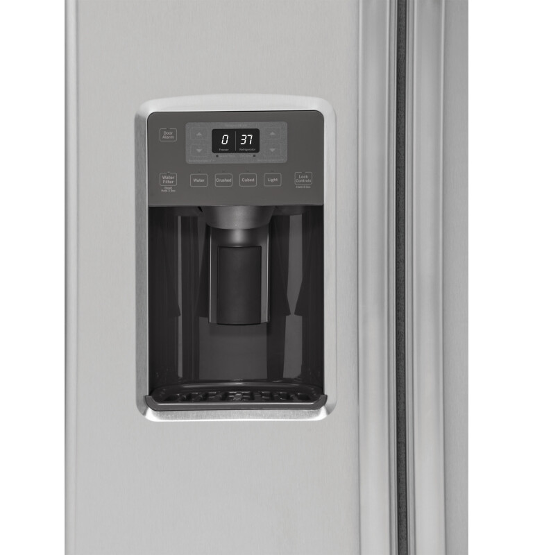 Ge® 21.9 Cu. Ft. Counter-depth Side-by-side Refrigerator GZS22DSJSS