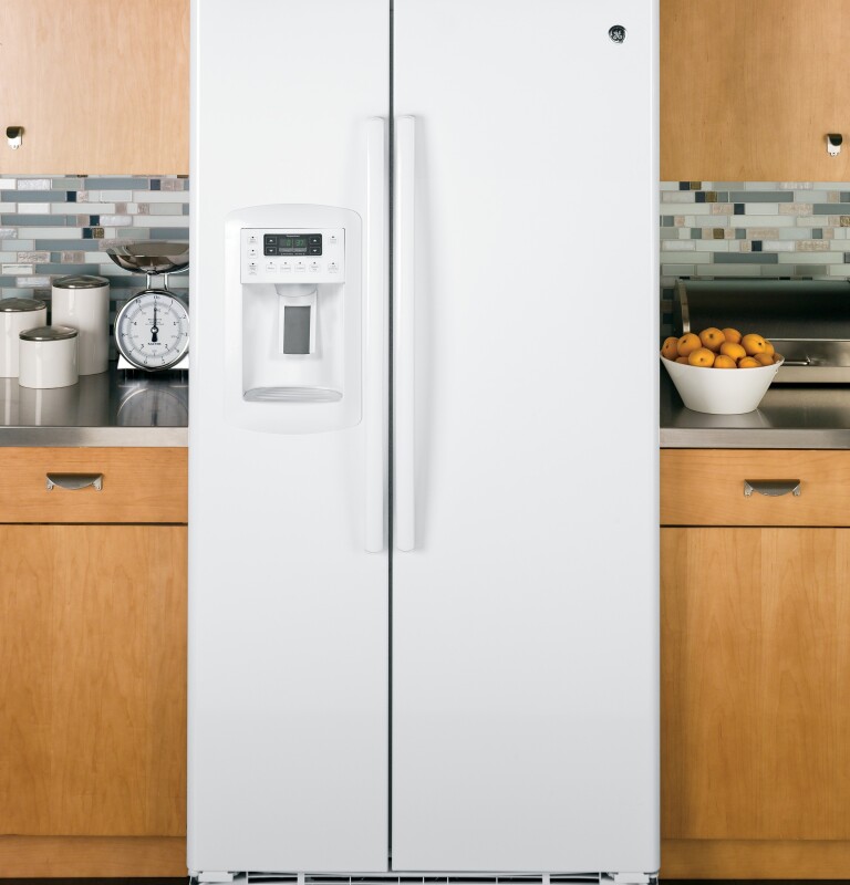 22.7 Cu. Ft. Counter-Depth Side-By-Side Refrigerator GZS23HGEWW