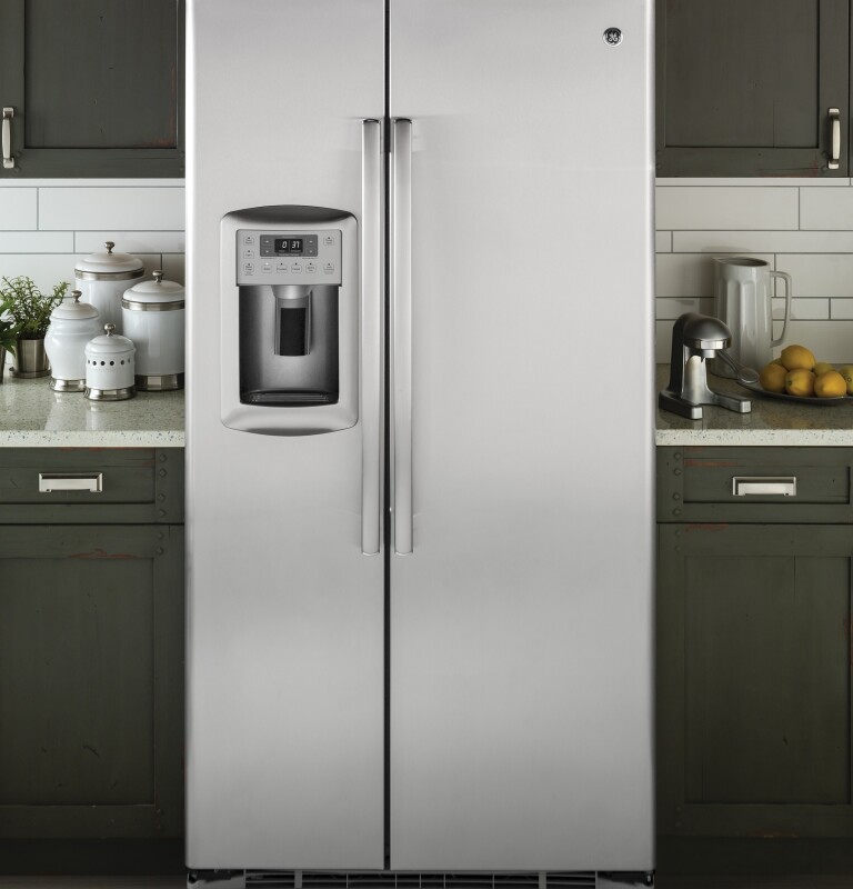 22.7 Cu. Ft. Counter-Depth Side-By-Side Refrigerator GZS23HSESS