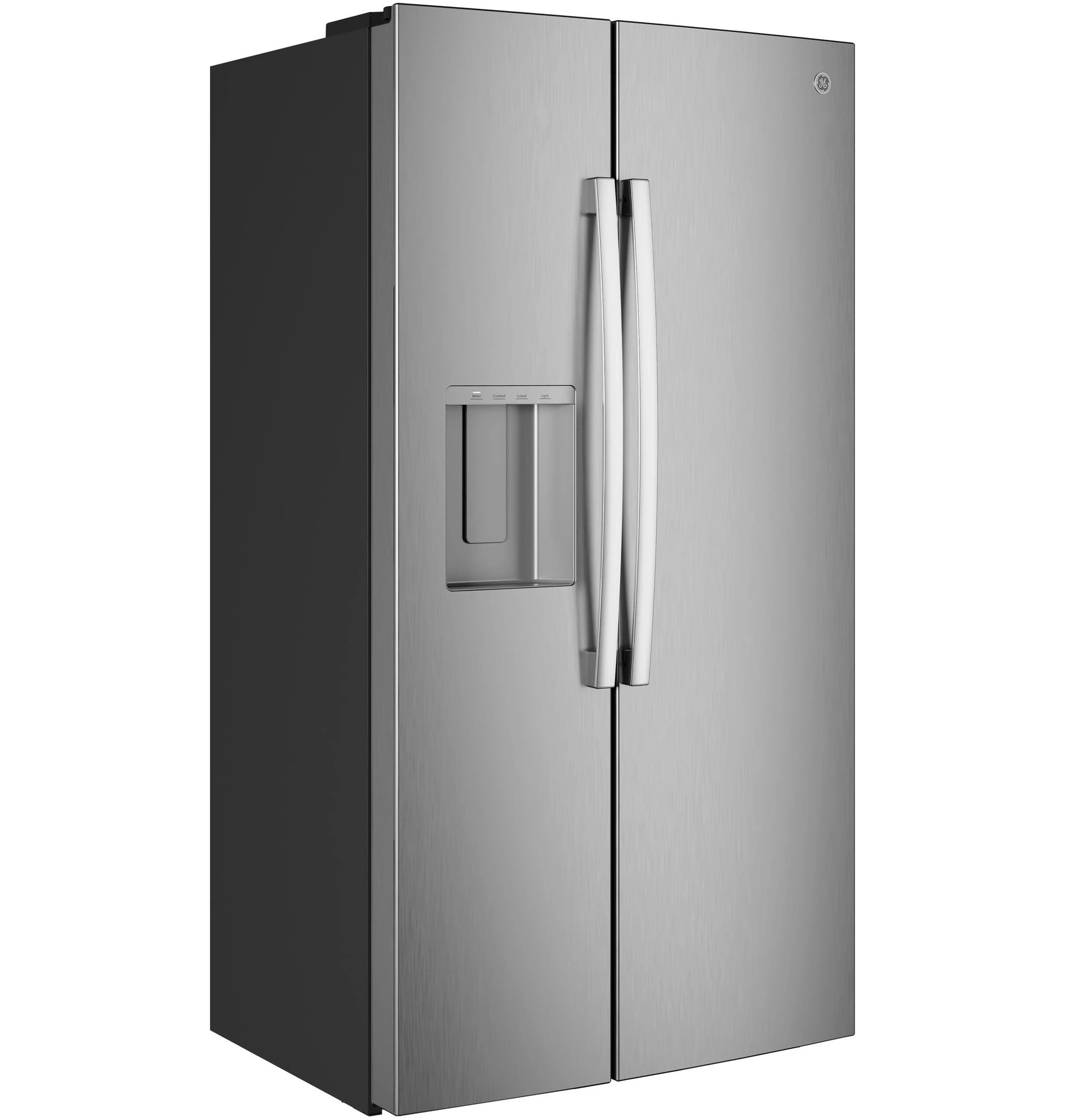 23.5 Cu. Ft. Counter-Depth Side-By-Side Refrigerator with LED Light Walls and Extra Tall Dispenser GZS24PYYFS