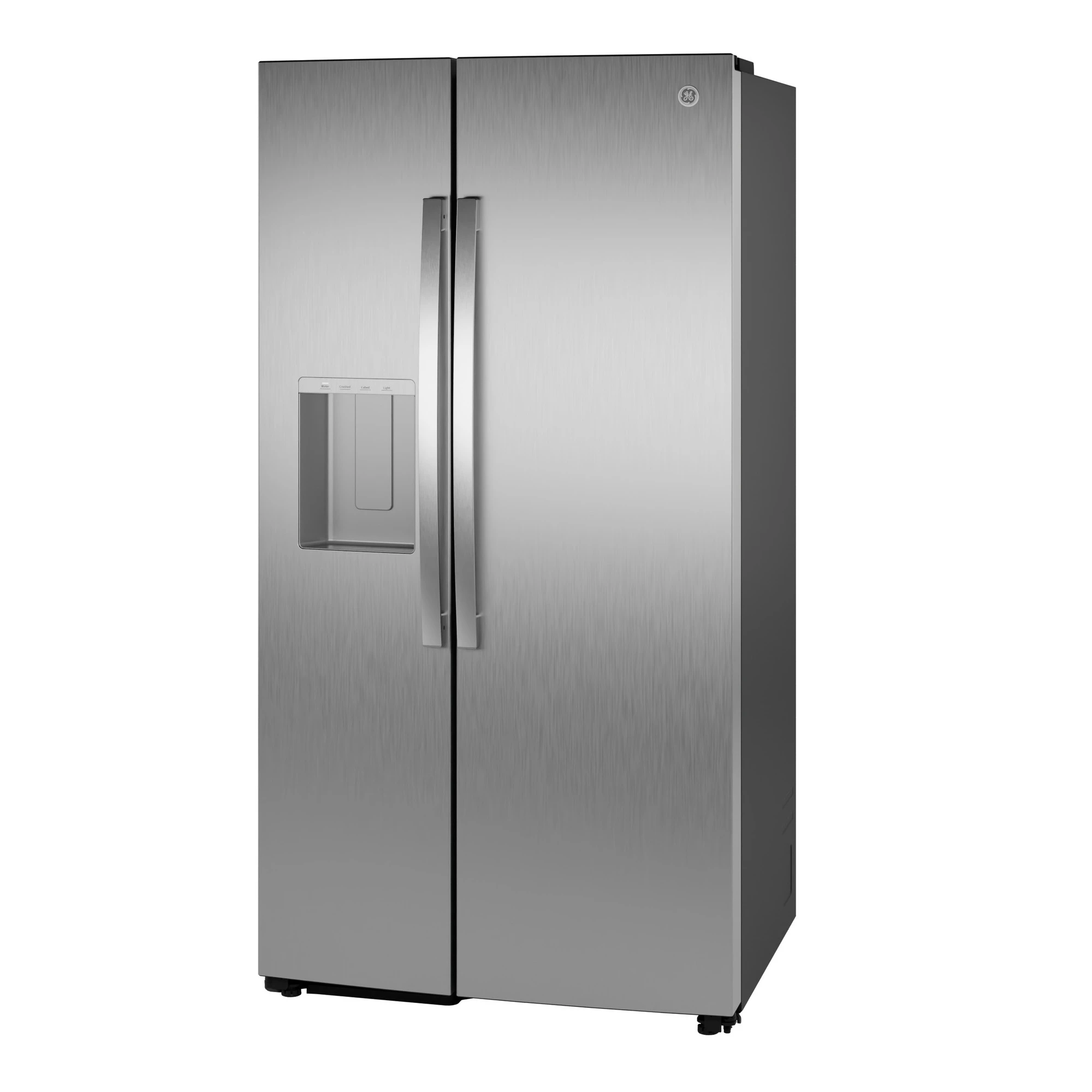 23.5 Cu. Ft. Counter-Depth Side-By-Side Refrigerator with LED Light Walls and Extra Tall Dispenser GZS24PYYFS