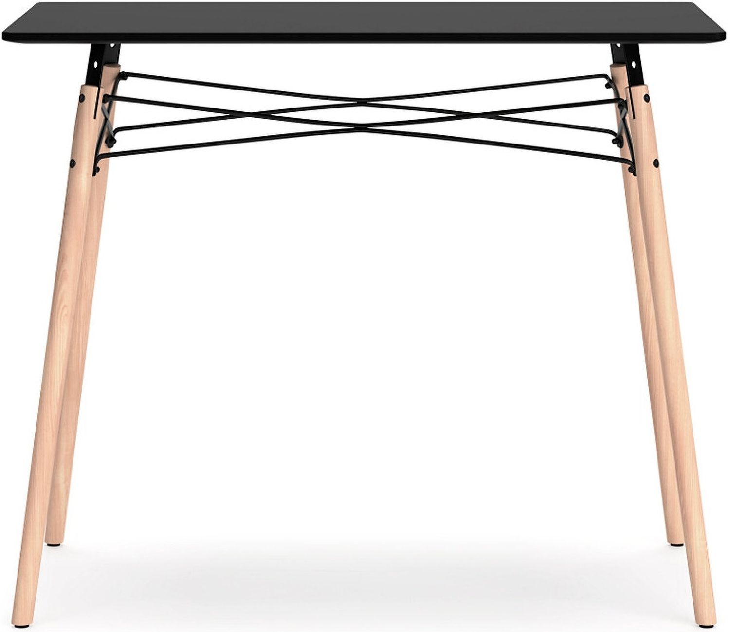 Jaspeni Black/Natural Home Office Desk H02010