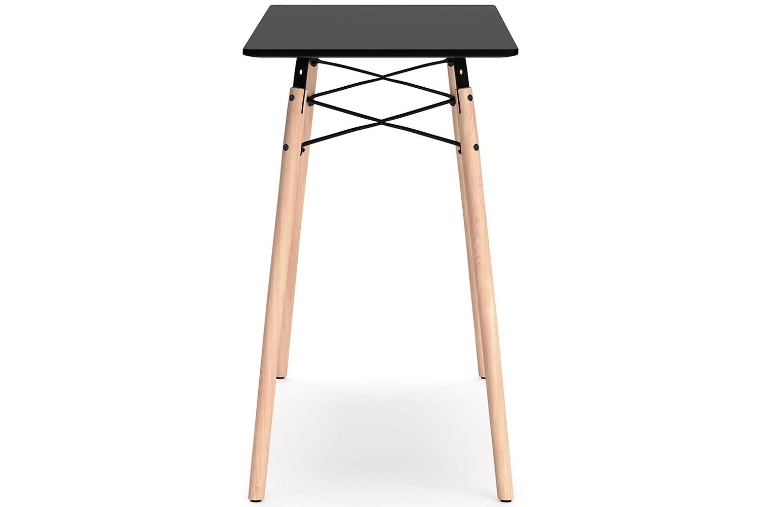 Jaspeni Black/Natural Home Office Desk H02010