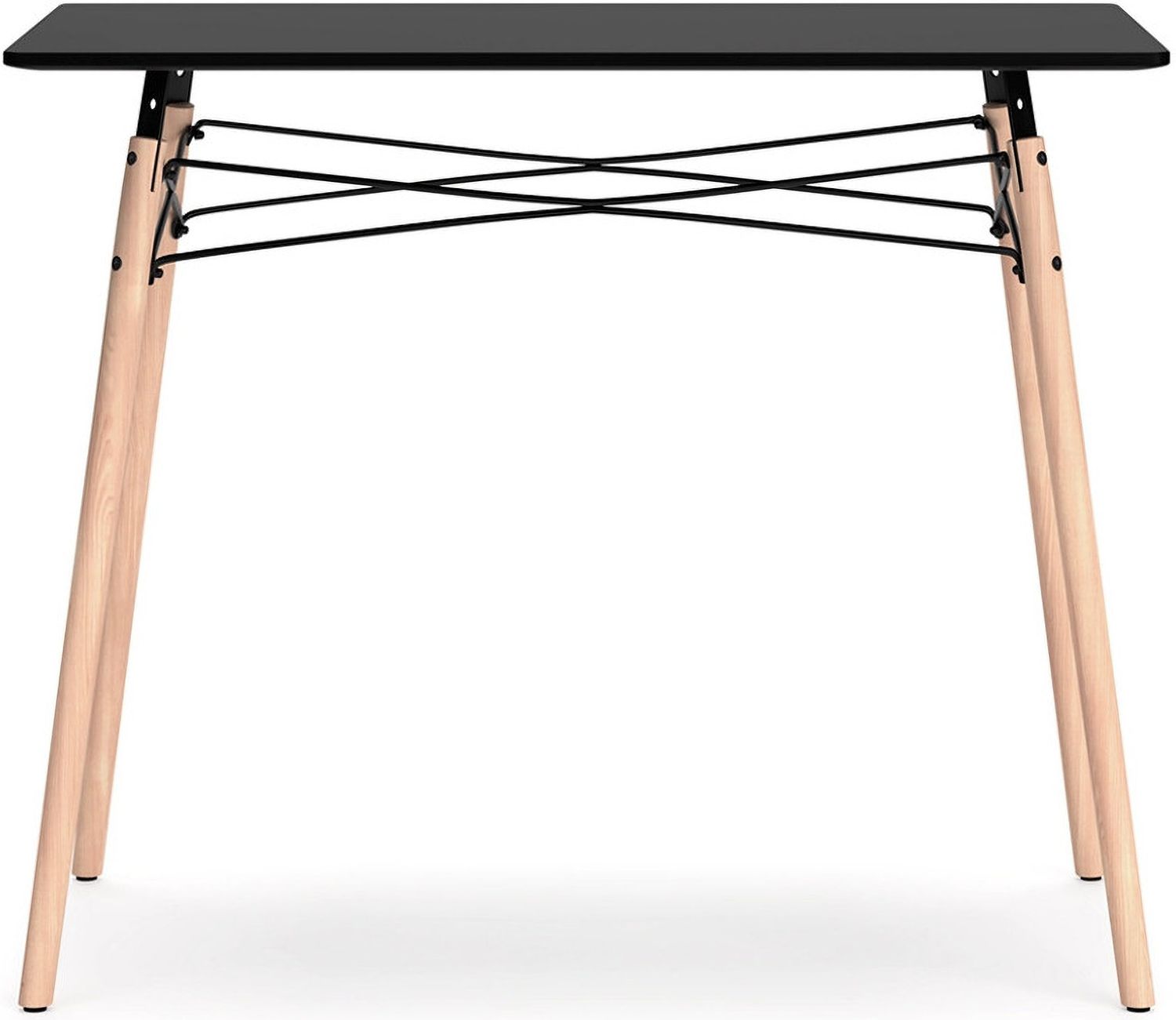 Jaspeni Black/Natural Home Office Desk H02010