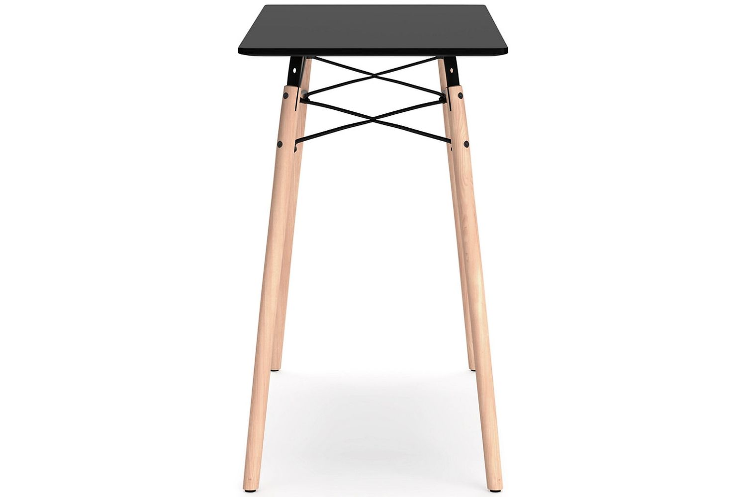 Jaspeni Black/Natural Home Office Desk H02010