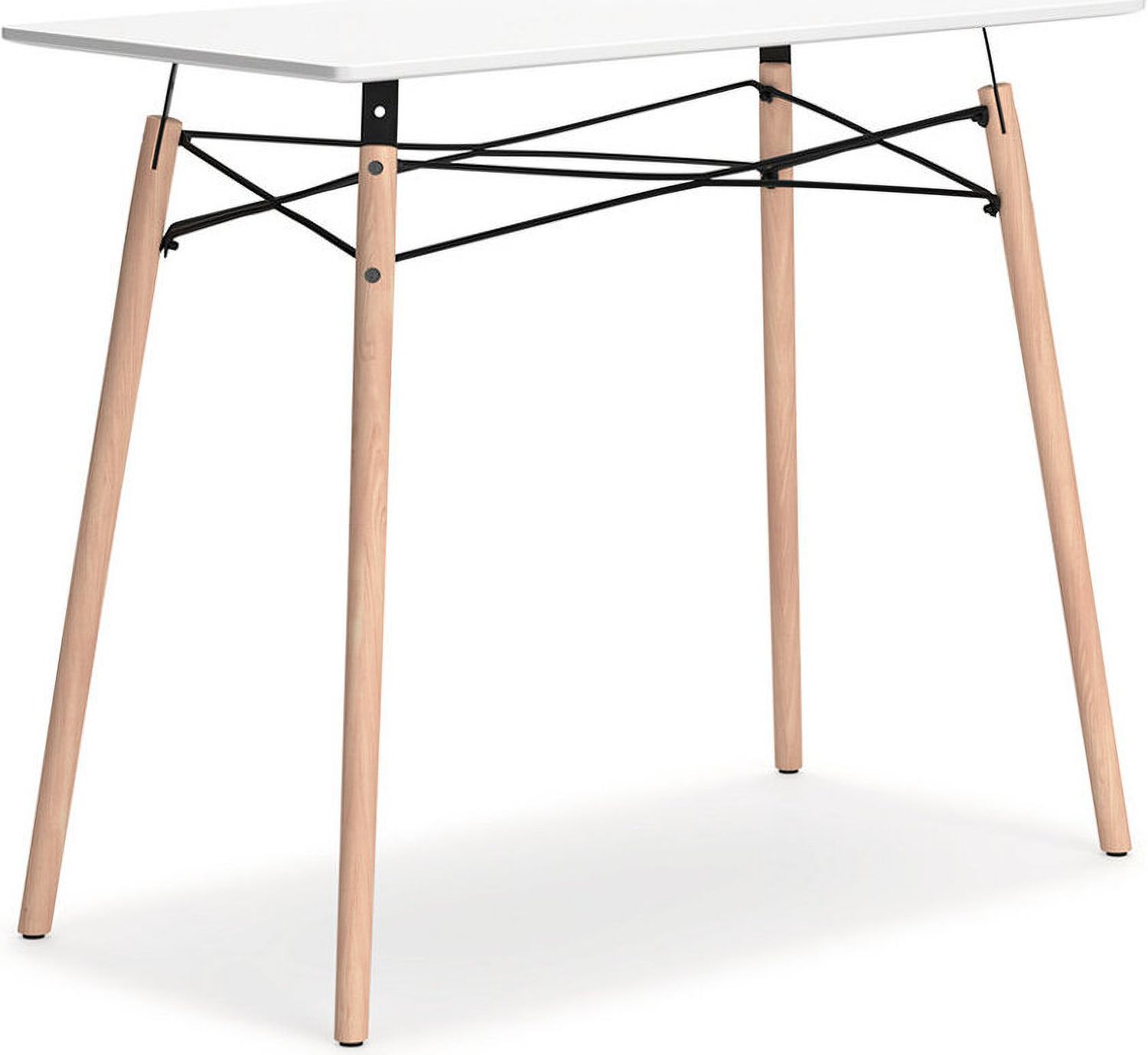 Jaspeni White/Natural Home Office Desk H020110