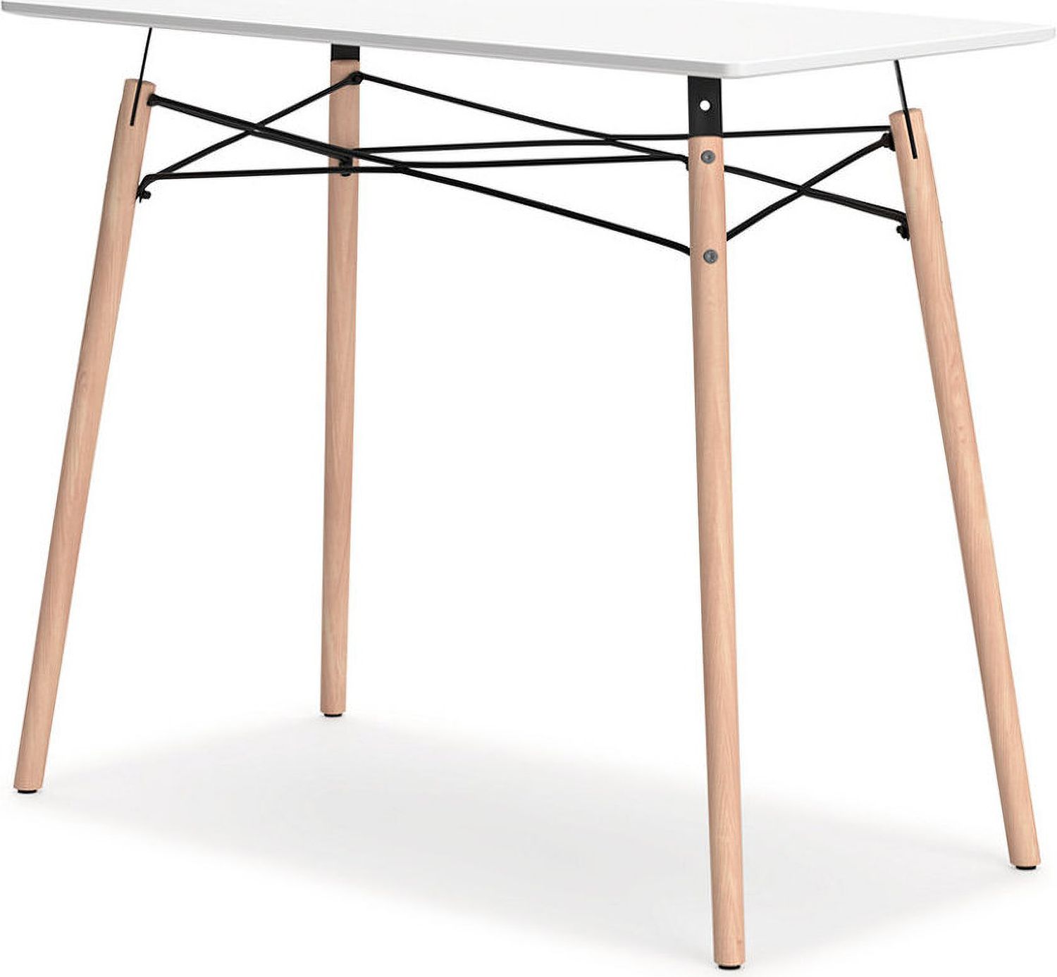 Jaspeni White/Natural Home Office Desk H020110
