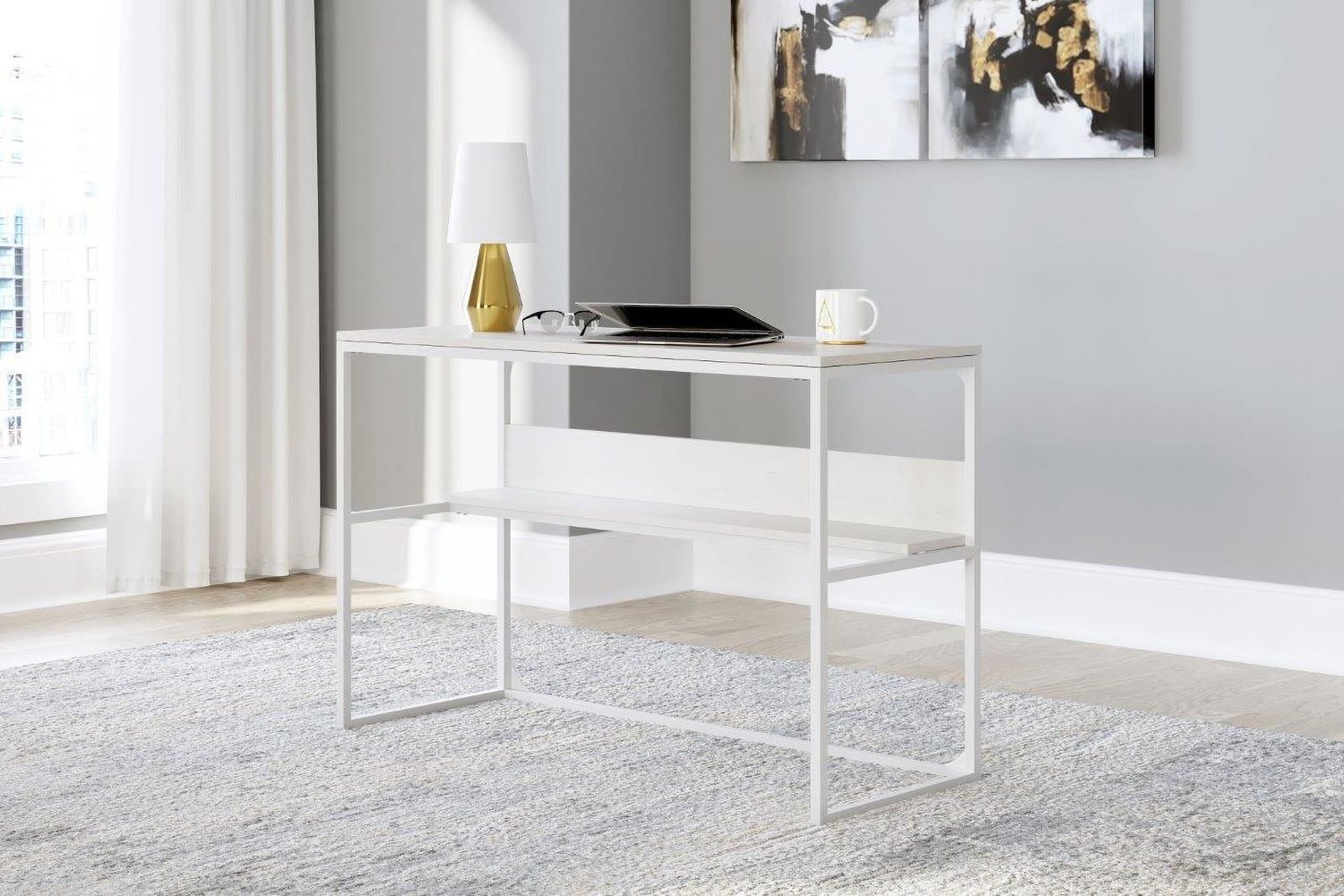 Deznee White 47 Inch Desk H16214