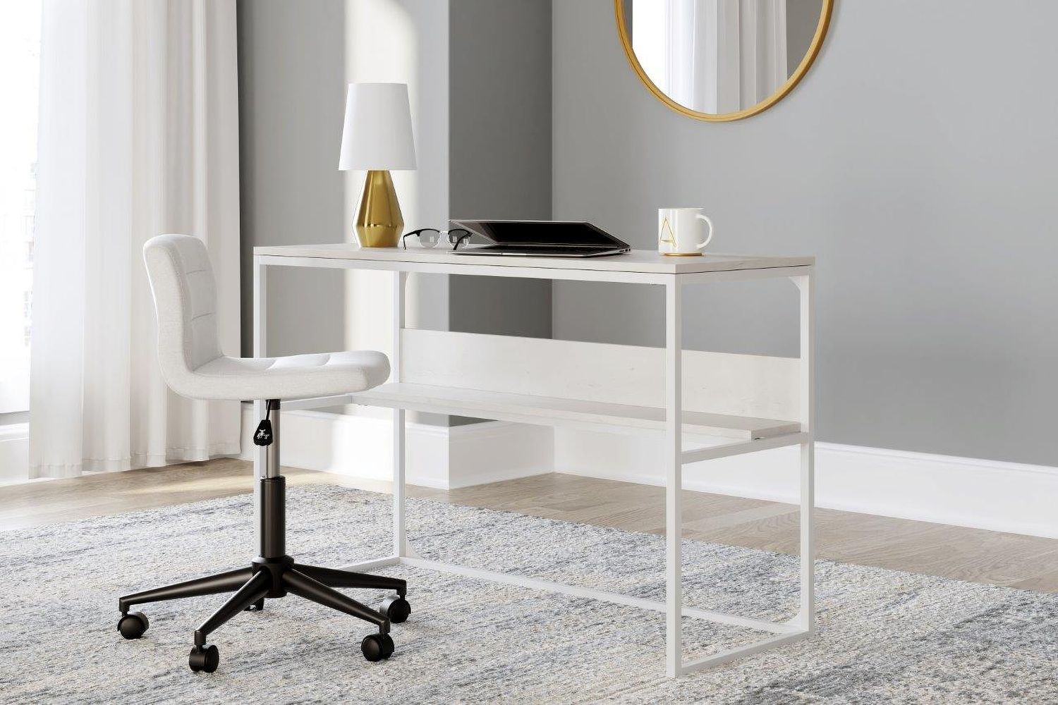 Deznee White 47 Inch Desk H16214