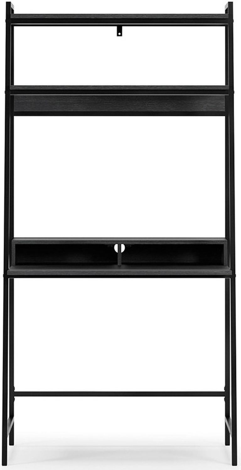 Yarlow Black Home Office Desk and Shelf H21527
