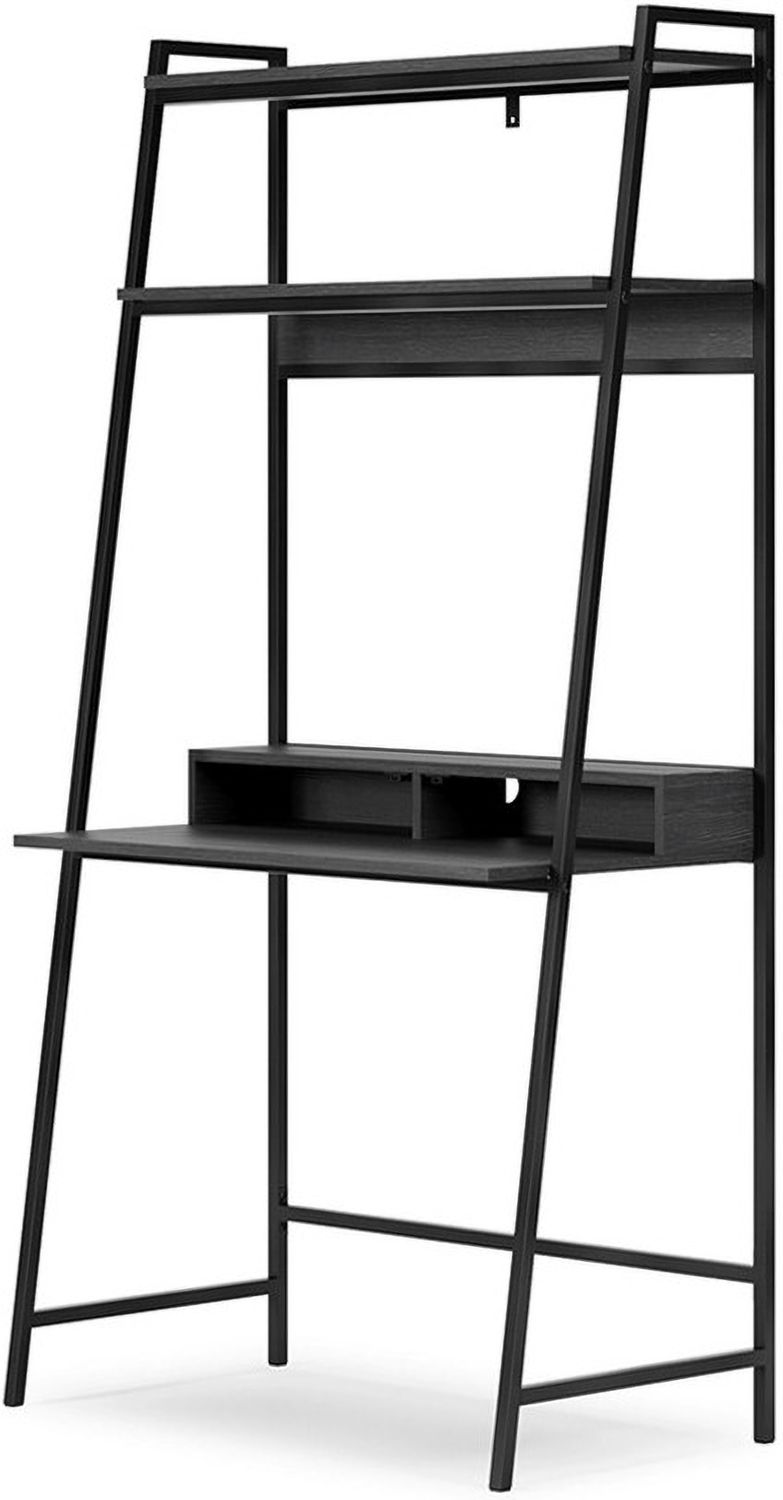 Yarlow Black Home Office Desk and Shelf H21527