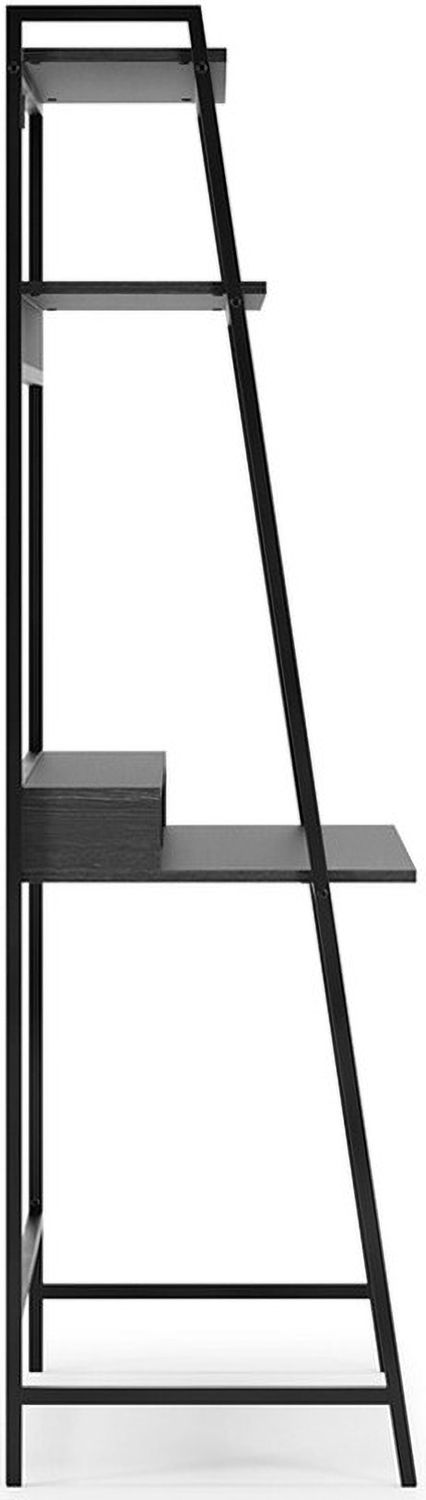 Yarlow Black Home Office Desk and Shelf H21527