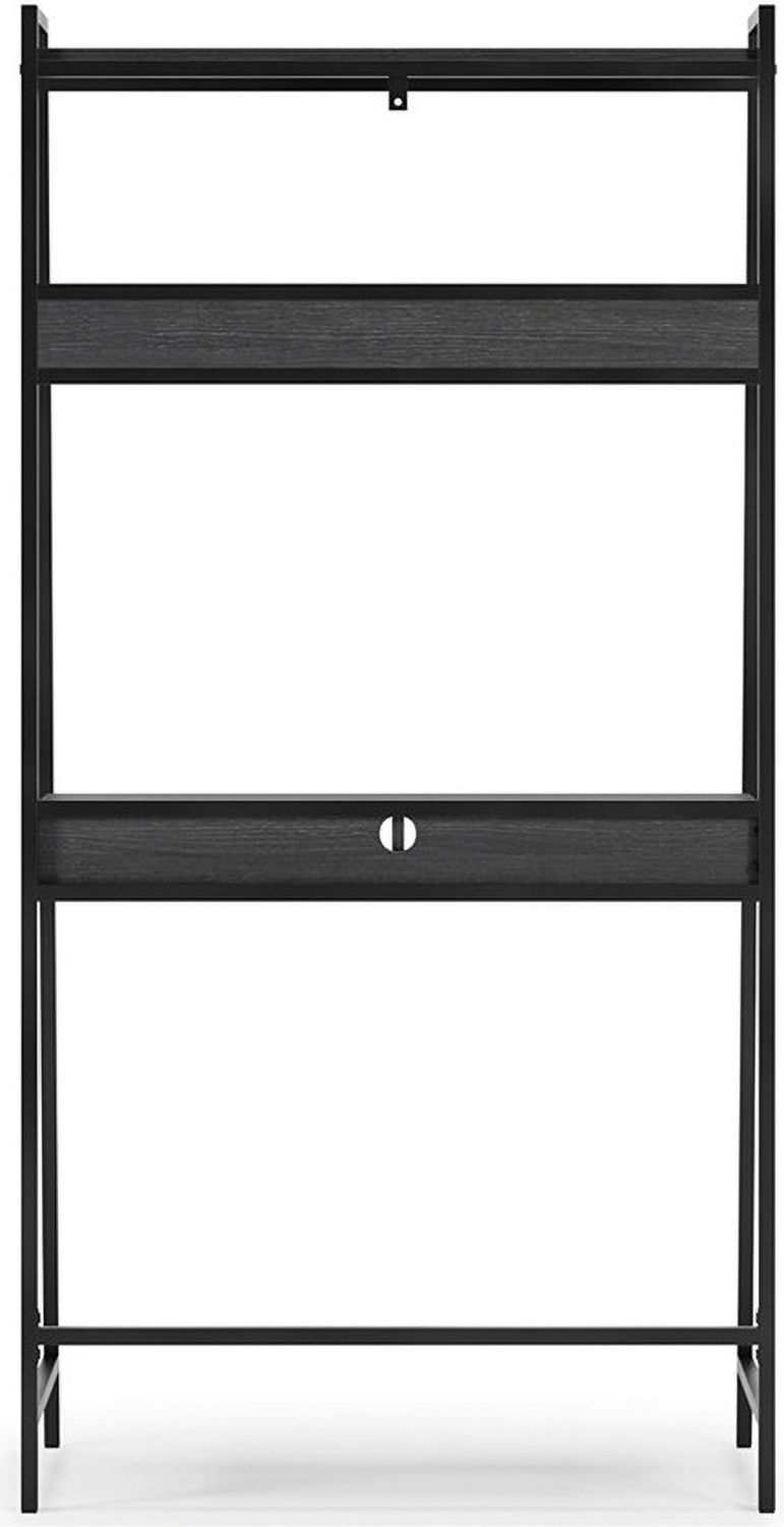 Yarlow Black Home Office Desk and Shelf H21527