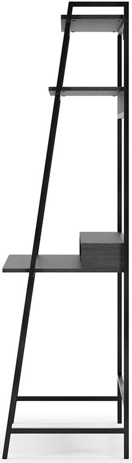 Yarlow Black Home Office Desk and Shelf H21527
