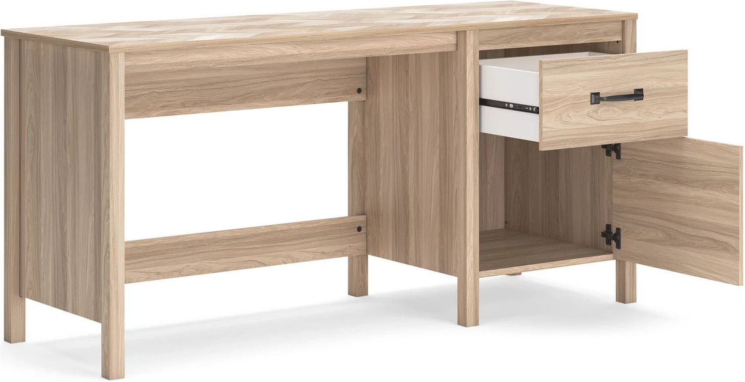 Battelle 60 Inch Home Office Desk In Tan H3929134
