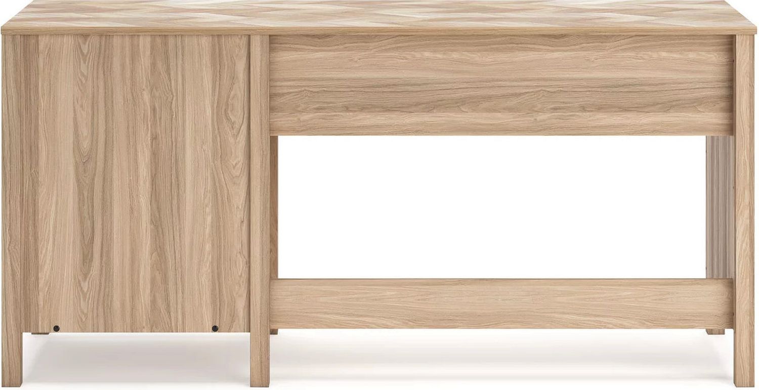 Battelle 60 Inch Home Office Desk In Tan H3929134
