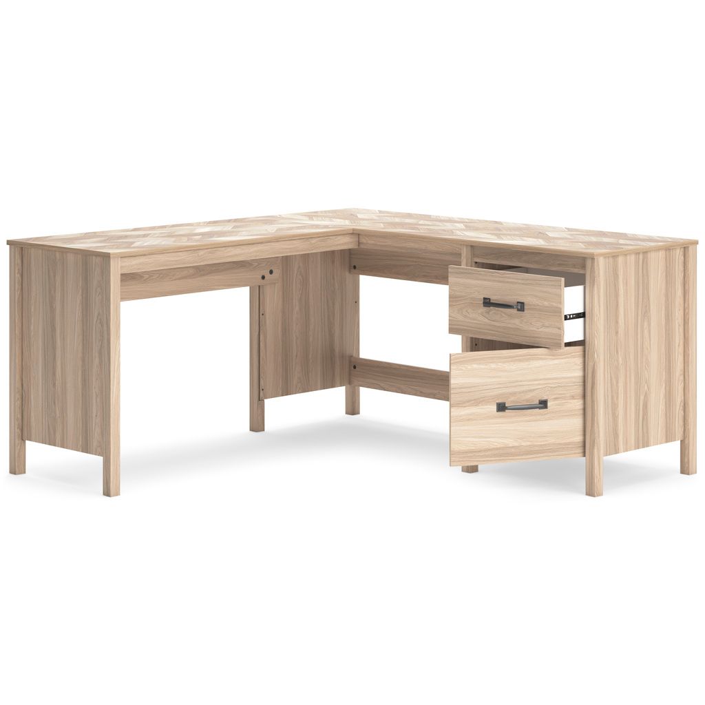 Battelle 60 Inch Home Office Desk In Tan H3929134