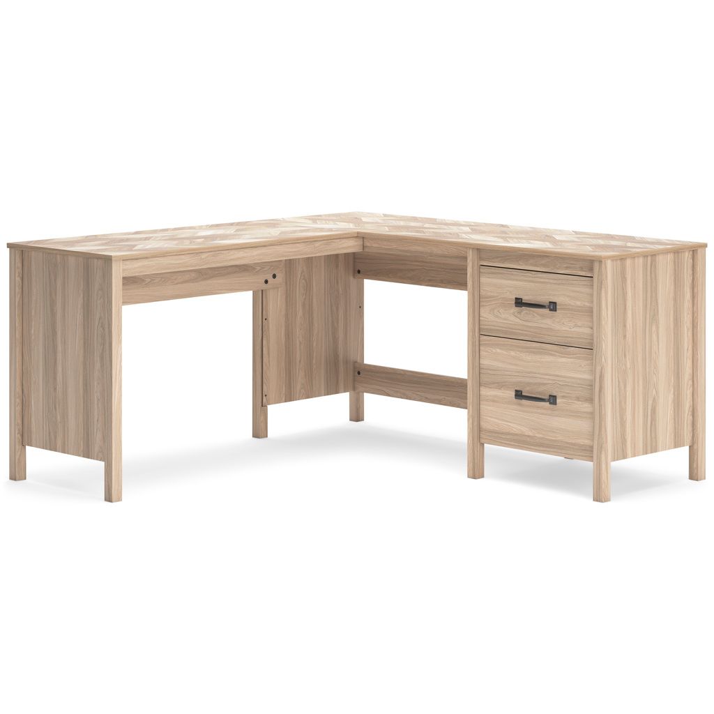 Battelle 60 Inch Home Office Desk In Tan H3929134