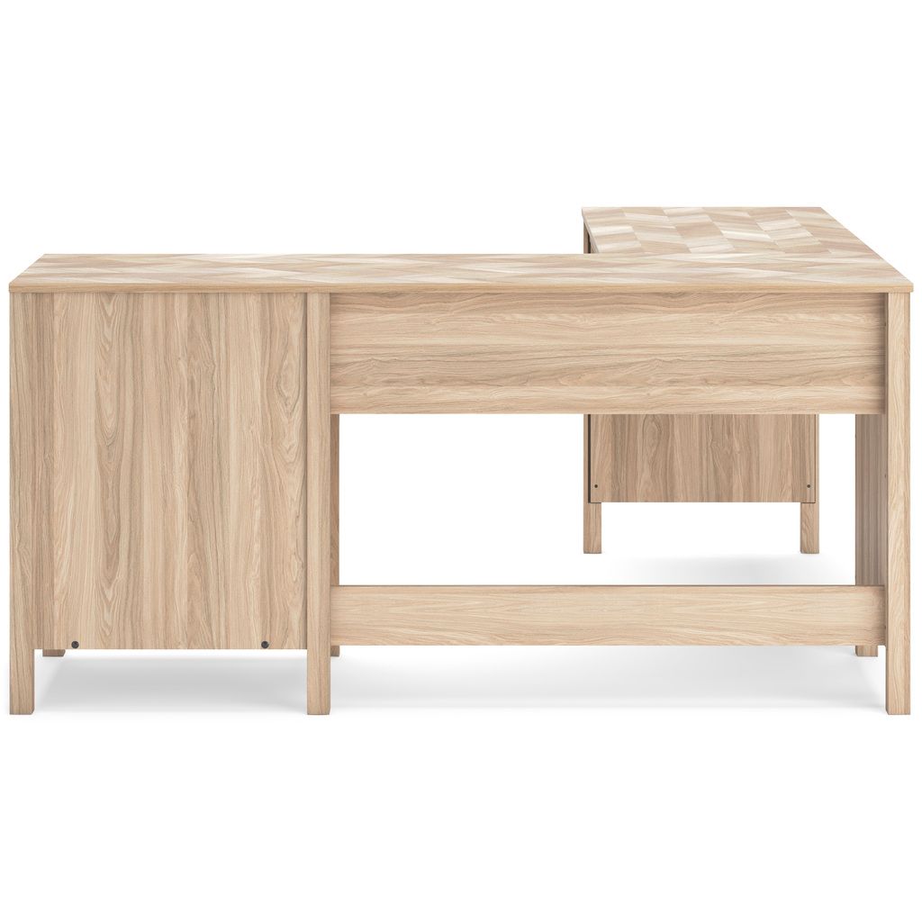 Battelle 60 Inch Home Office Desk In Tan H3929134