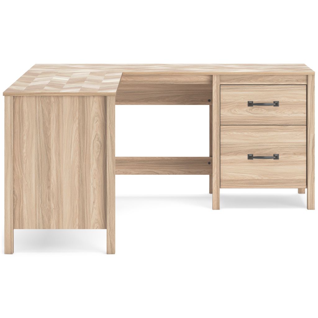 Battelle 60 Inch Home Office Desk In Tan H3929134