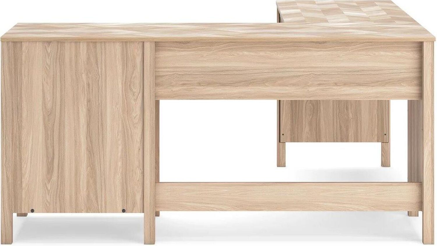 Battelle 60 Inch Home Office Desk with Return In Tan H3929H1