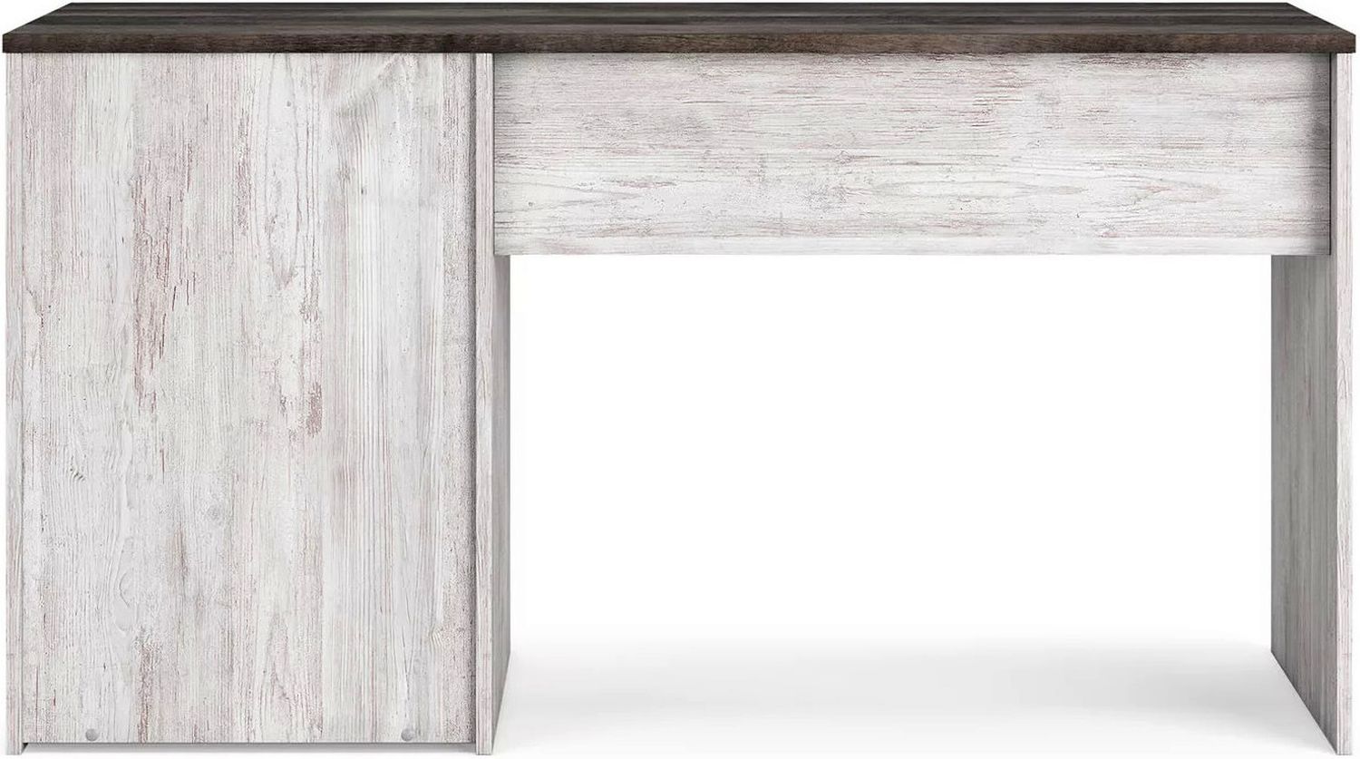 Shawburn 54 Inch Home Office Desk In White And Dark Charcoal Gray H412134