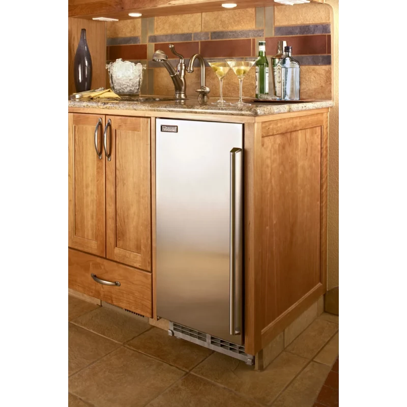 15 Inch Clear Ice Maker with 27 lb. Storage Capacity, 55 lbs. Production Capacity per 24 Hours, Front Vented and Forced Air Refrigeration System: Requires Custom Panel H50IMW