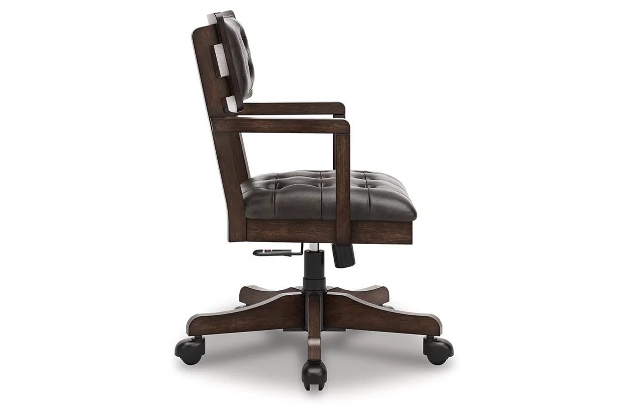 Breckington Home Office Desk Chair In Dark Brown H55601A