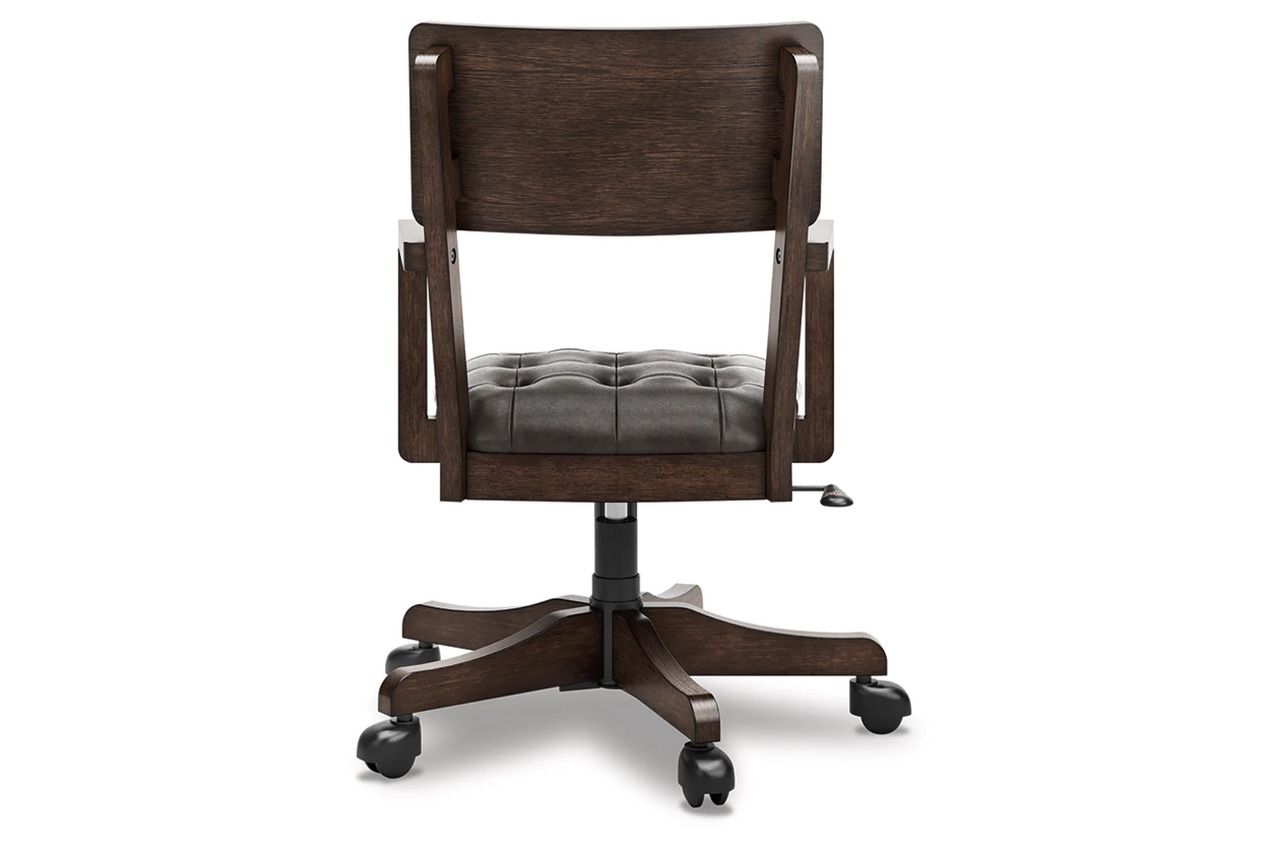 Breckington Home Office Desk Chair In Dark Brown H55601A