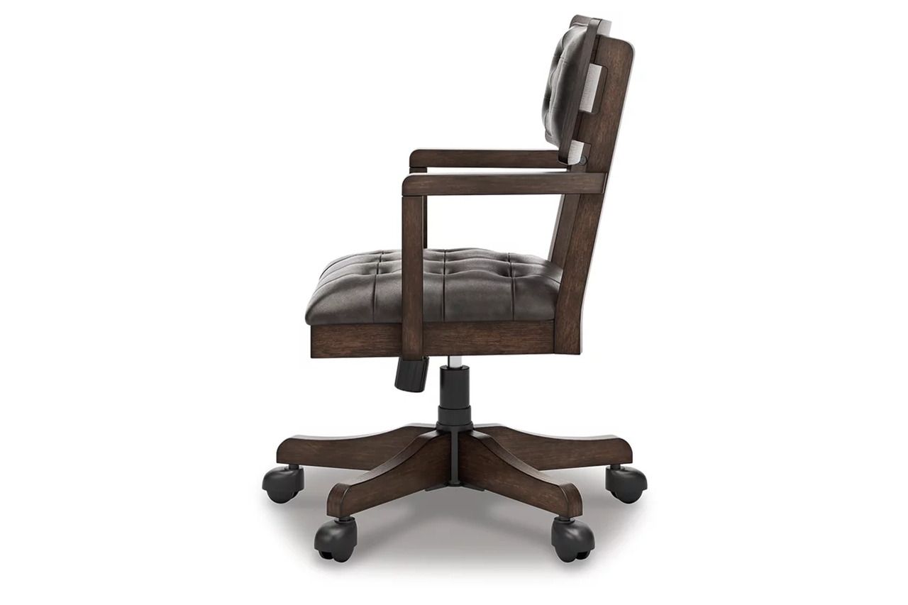 Breckington Home Office Desk Chair In Dark Brown H55601A