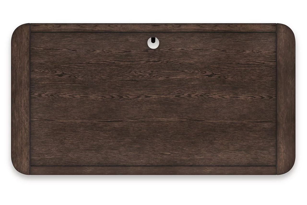 Breckington 56 Inch Home Office Desk In Dark Brown H55644