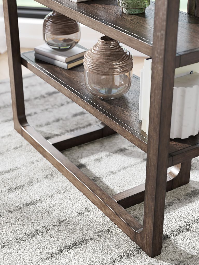 Breckington 76 Inch Bookcase In Dark Brown H55670