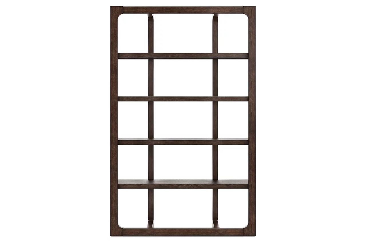 Breckington 76 Inch Bookcase In Dark Brown H55670