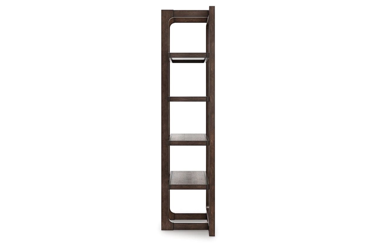 Breckington 76 Inch Bookcase In Dark Brown H55670