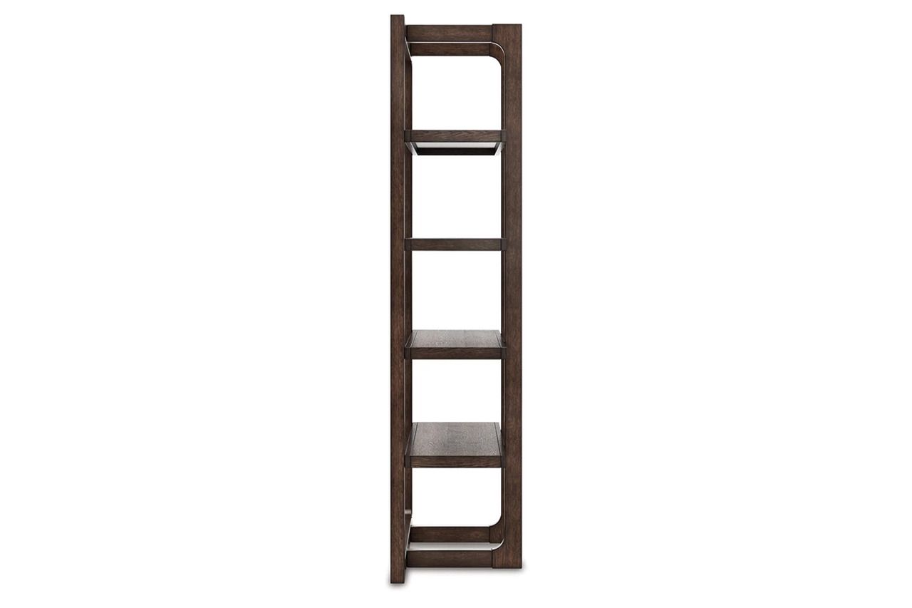 Breckington 76 Inch Bookcase In Dark Brown H55670