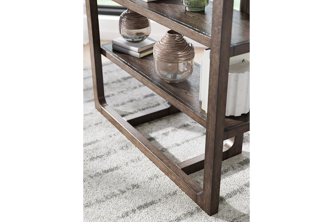 Breckington 76 Inch Bookcase In Dark Brown H55670