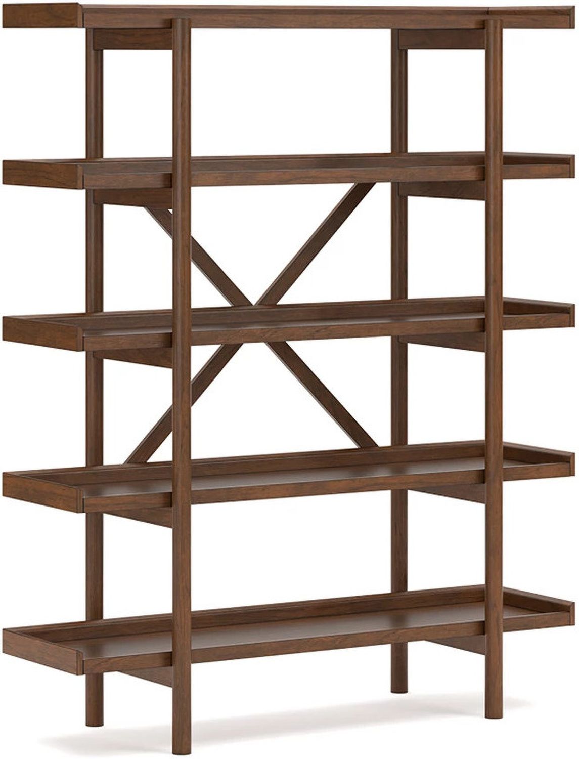 Lyncott 70 Inch Bookcase In Brown H61570