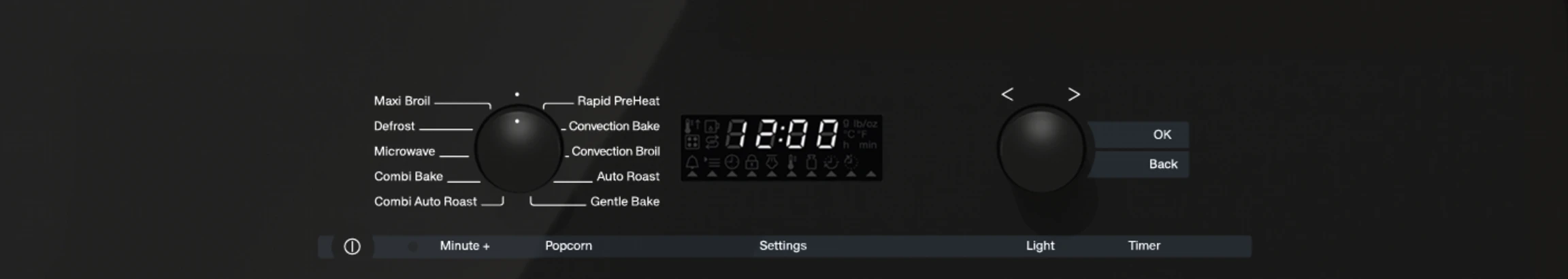 24 Inch Speed Oven With electronic clock/timer and combination modes for quick, perfect results. H6200BMAM