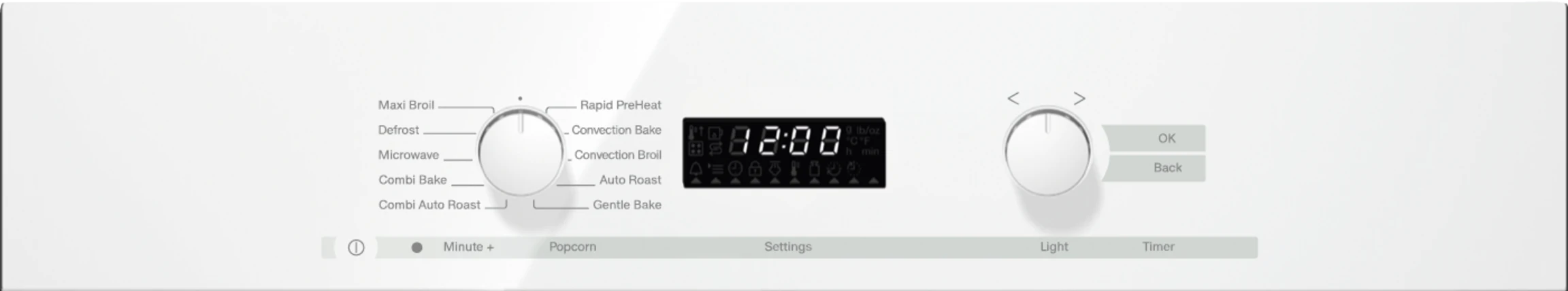 24 Inch Speed Oven With electronic clock/timer and combination modes for quick, perfect results. H6200BMAM