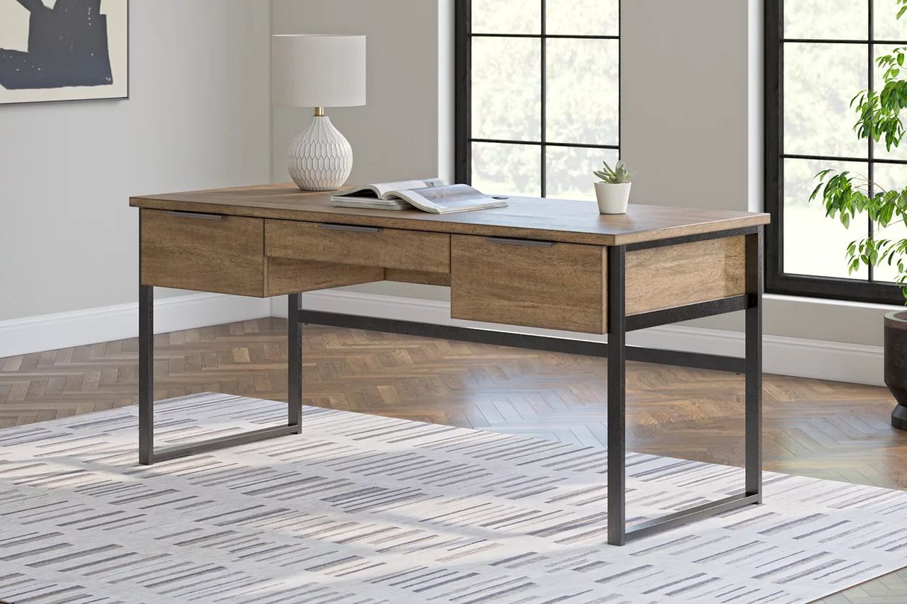 Montia 67 Inch Home Office Desk In Light Brown H63244