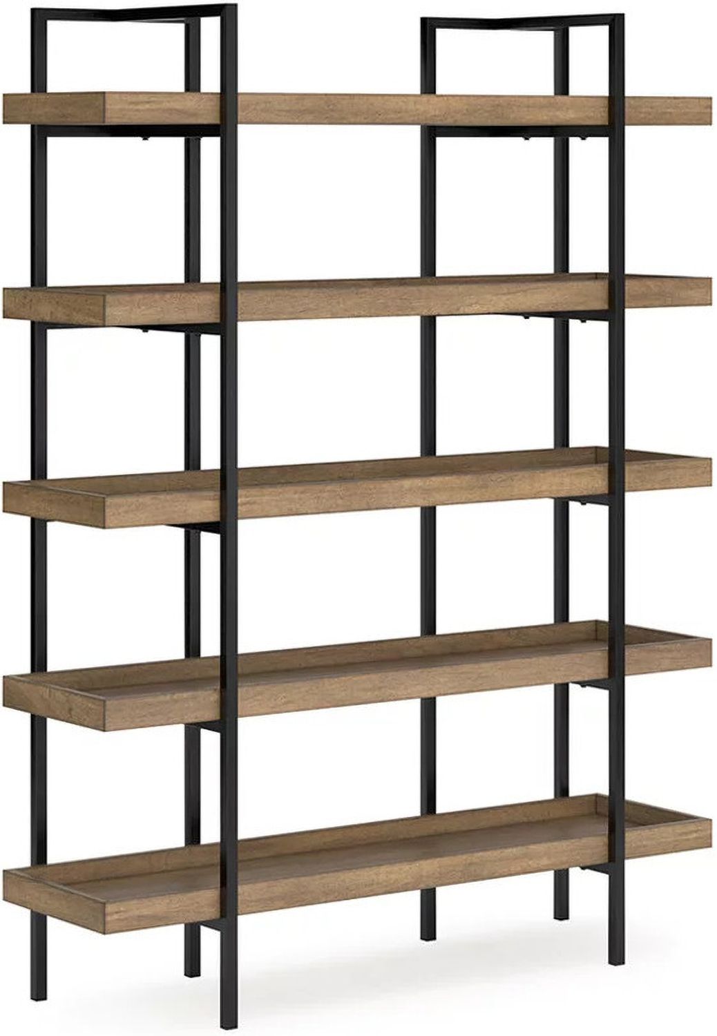Montia 76 Inch Bookcase In Light Brown H63270