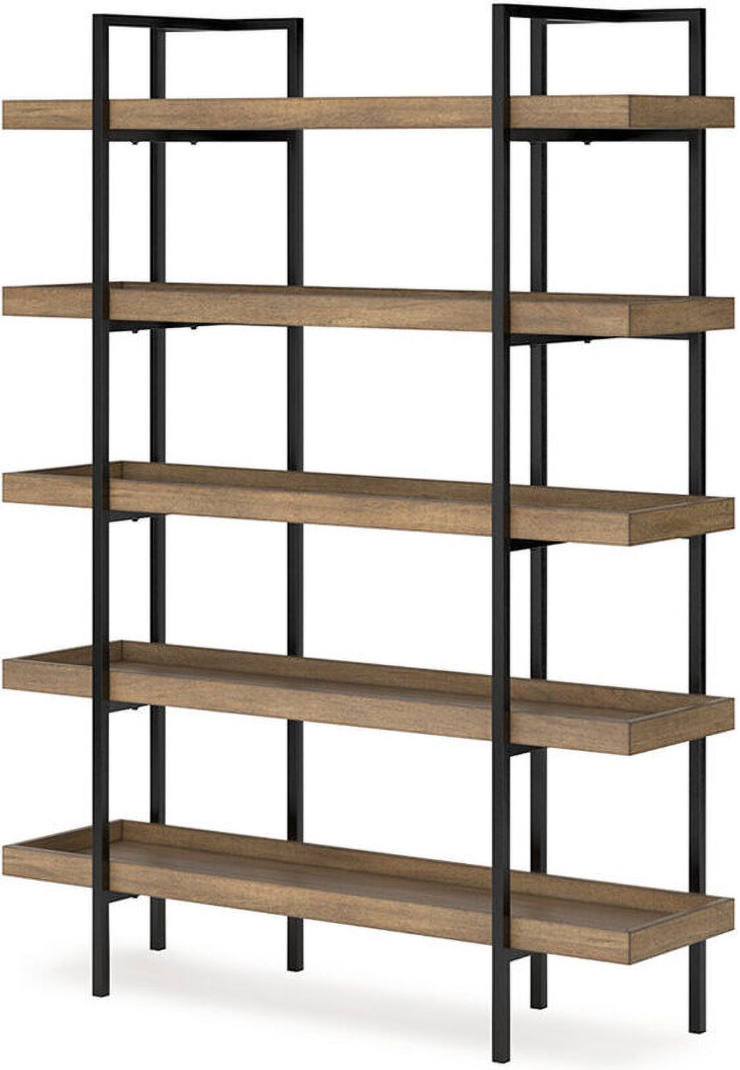 Montia 76 Inch Bookcase In Light Brown H63270