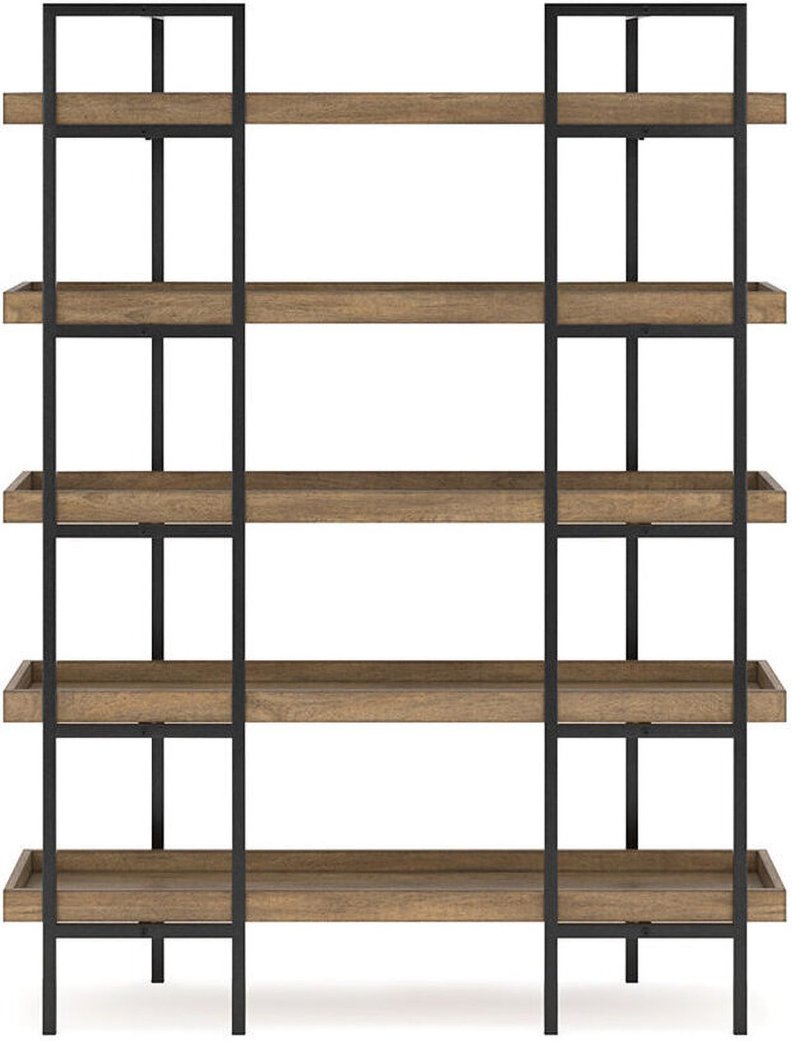 Montia 76 Inch Bookcase In Light Brown H63270
