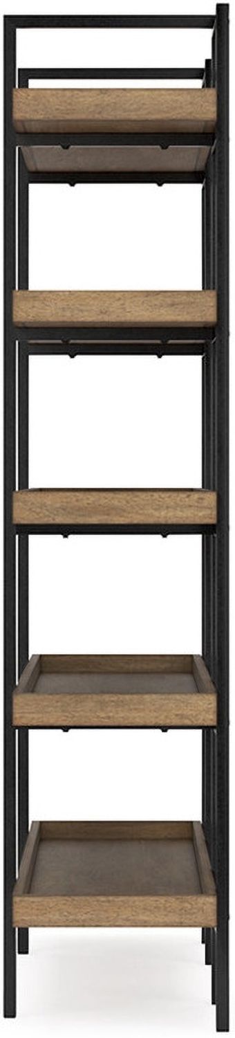 Montia 76 Inch Bookcase In Light Brown H63270