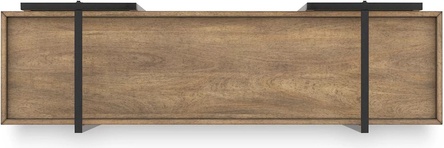 Montia 76 Inch Bookcase In Light Brown H63270