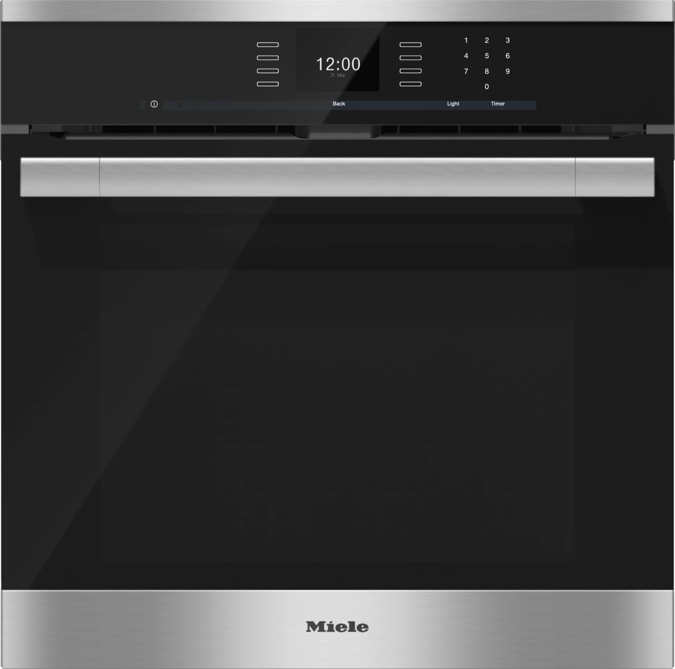 24 Inch Convection Oven with AirClean catalyzer and Roast probe for precise cooking. H6560BPAM