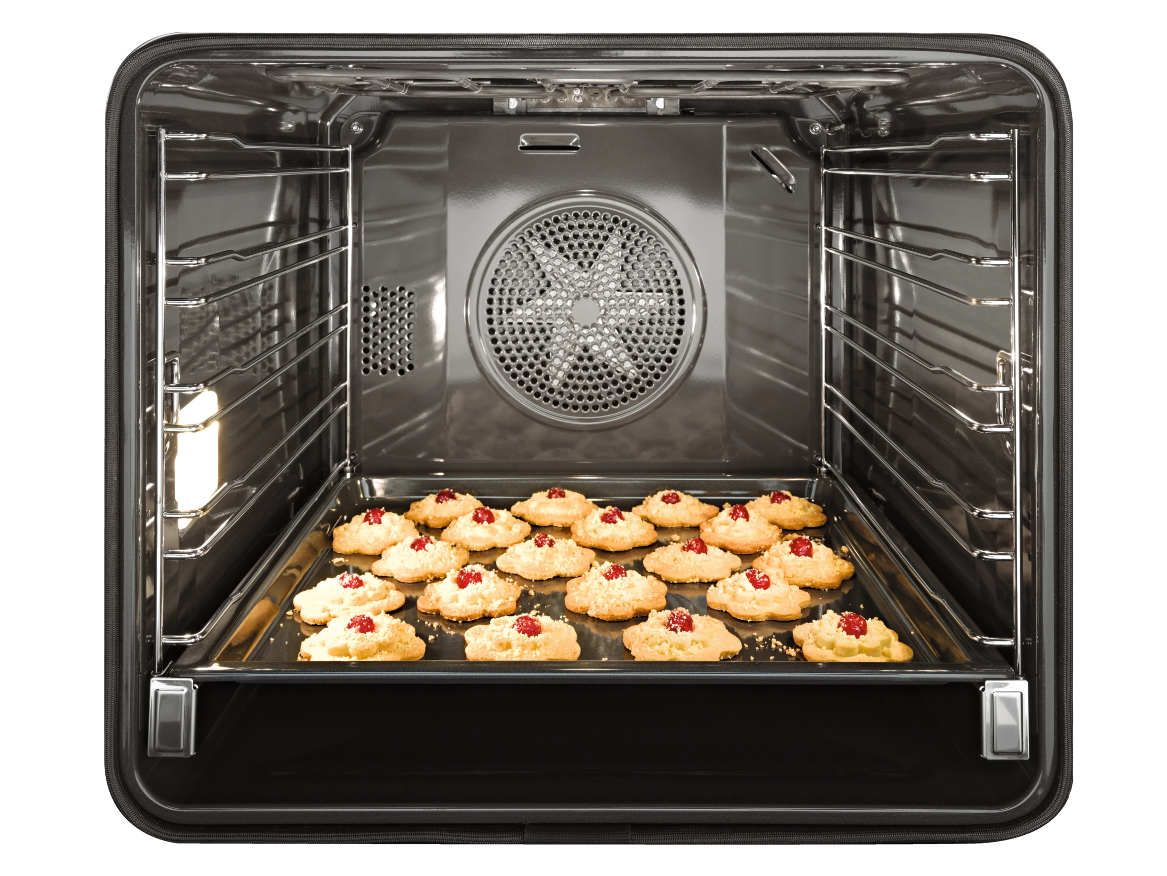 24 Inch Convection Oven with AirClean catalyzer and Roast probe for precise cooking. H6560BPAM