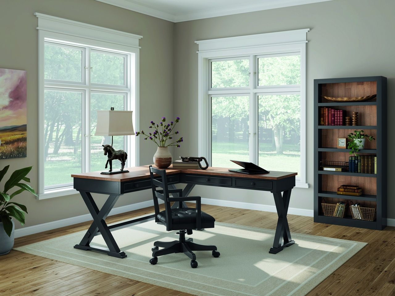 Wildenauer Home Office Desk Chair In Black H66401A