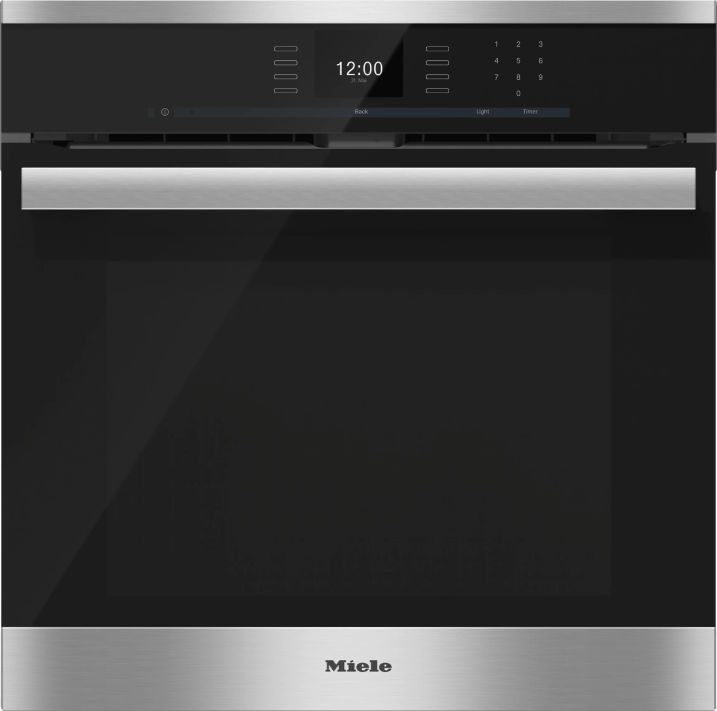 24 Inch Convection Oven with AirClean catalyzer and Roast probe for precise cooking. H6660BPAM